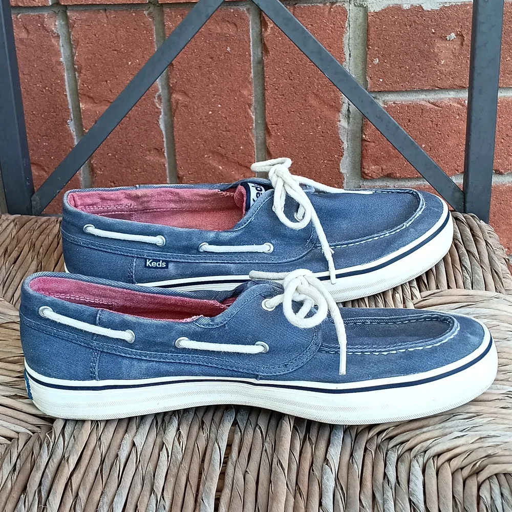 # Keds blue canvas Deck Boat Shoes - Picture 5 of 12